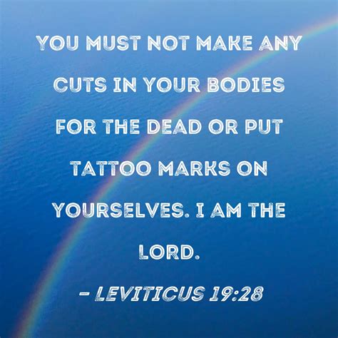 leviticus 19 28 tattoo marks